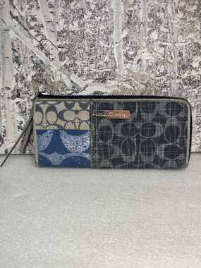 Coach Poppy Patchwork Denim Y2K Wallet